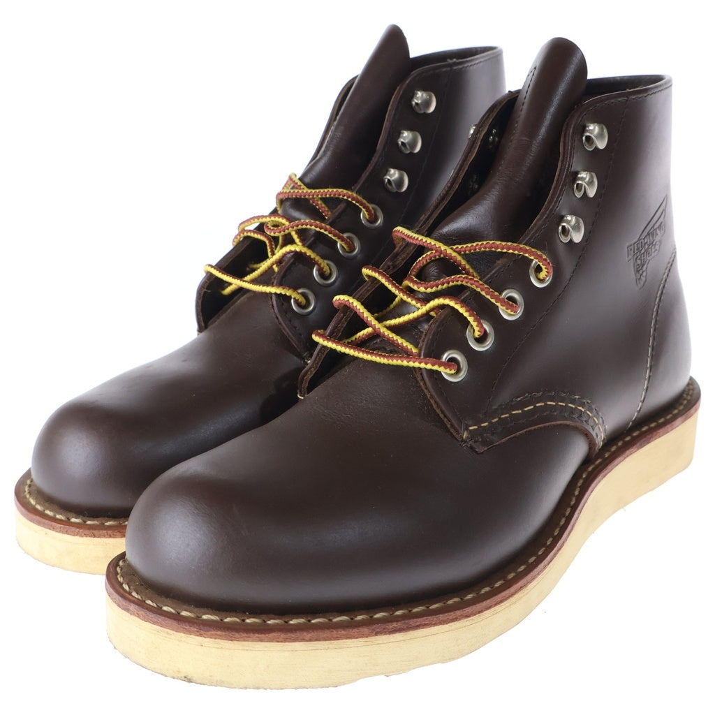 RED WING(レッド ウイング) 8134 6インチ ラウンドトゥブーツ ハイカット シューズ ブラウン US4.5/22.5cm レディース