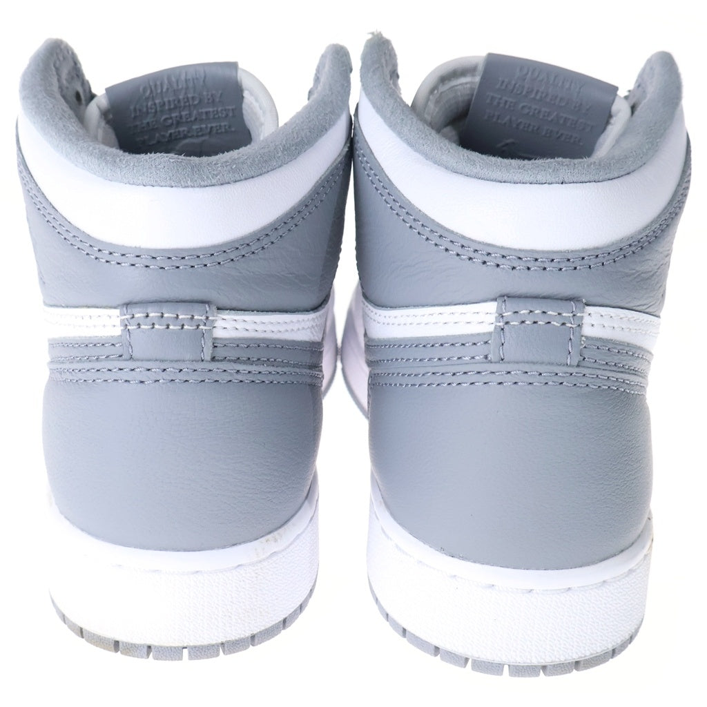 NIKE(ナイキ) AIR JORDAN 1 RETRO HIGH OG GS 575441-037 エア ジョーダン 1 オリジナル ユースサイズ ハイカットスニーカー ホワイト/グレー US5Y/23.5cm レディース
