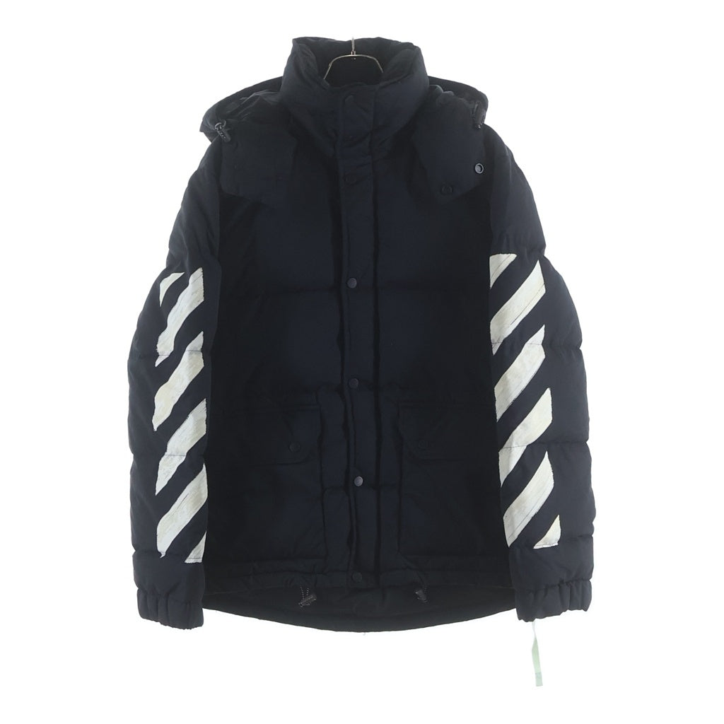 OFF-WHITE(オフホワイト) 17AW DIAG BRUSHED DOWN JKT OMED005F17576004 ダイアゴナル ブラッシュ ダウンジャケット ブラック