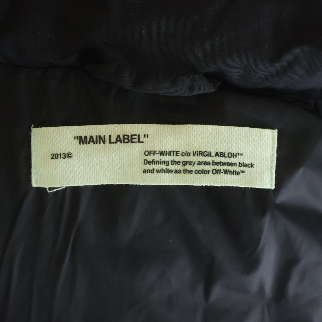 OFF-WHITE(オフホワイト) 17AW DIAG BRUSHED DOWN JKT OMED005F17576004 ダイアゴナル ブラッシュ ダウンジャケット ブラック
