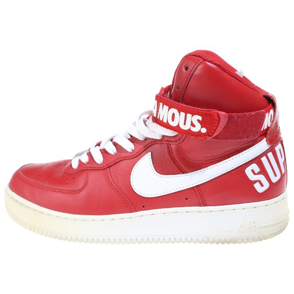 NIKE(ナイキ) 【観賞用 2014年製】 14AW ×SUPREME AIR FORCE 1 HIGH WORLD FAMOUS エアフォース1 ハイ ワールド フェイマス ハイカットスニーカー US10.5/28.5cm 698696-610