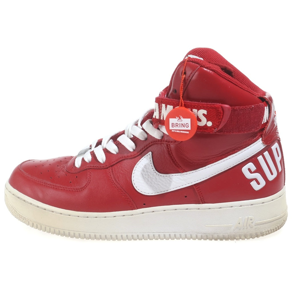 NIKE(ナイキ) 【観賞用 2014年製】 14AW ×SUPREME AIR FORCE 1 HIGH WORLD FAMOUS エアフォース1 ハイ ワールド フェイマス ハイカットスニーカー 698696-610
