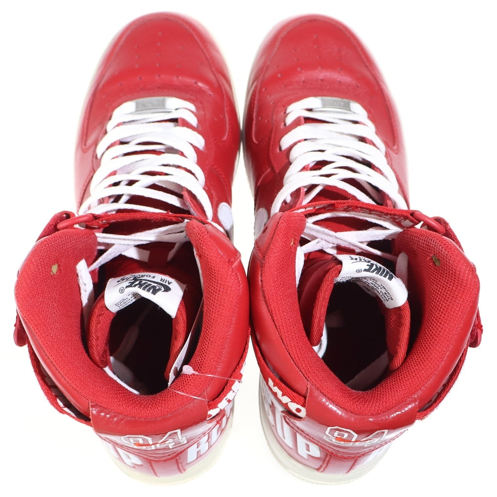 NIKE(ナイキ) 【観賞用 2014年製】 14AW ×SUPREME AIR FORCE 1 HIGH WORLD FAMOUS エアフォース1 ハイ ワールド フェイマス ハイカットスニーカー US10.5/28.5cm 698696-610
