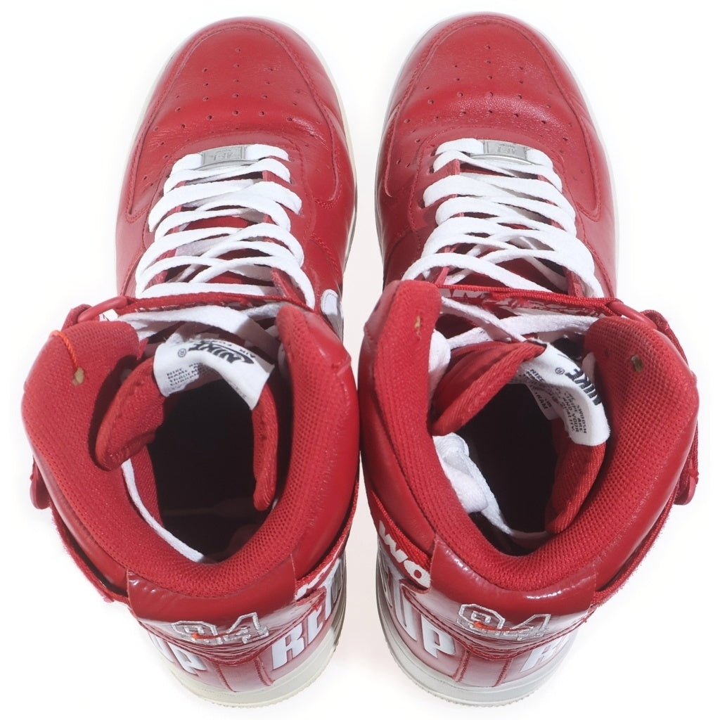 NIKE(ナイキ) 【観賞用 2014年製】 14AW ×SUPREME AIR FORCE 1 HIGH WORLD FAMOUS エアフォース1 ハイ ワールド フェイマス ハイカットスニーカー 698696-610