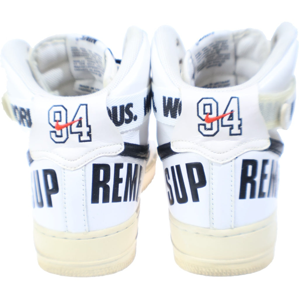 NIKE(ナイキ) 【観賞用 2014年製】 14AW ×SUPREME AIR FORCE 1 HIGH SUPREME SP シュプリーム エアフォース1 ハイカット スニーカー ホワイト US10/28cm 698696-100
