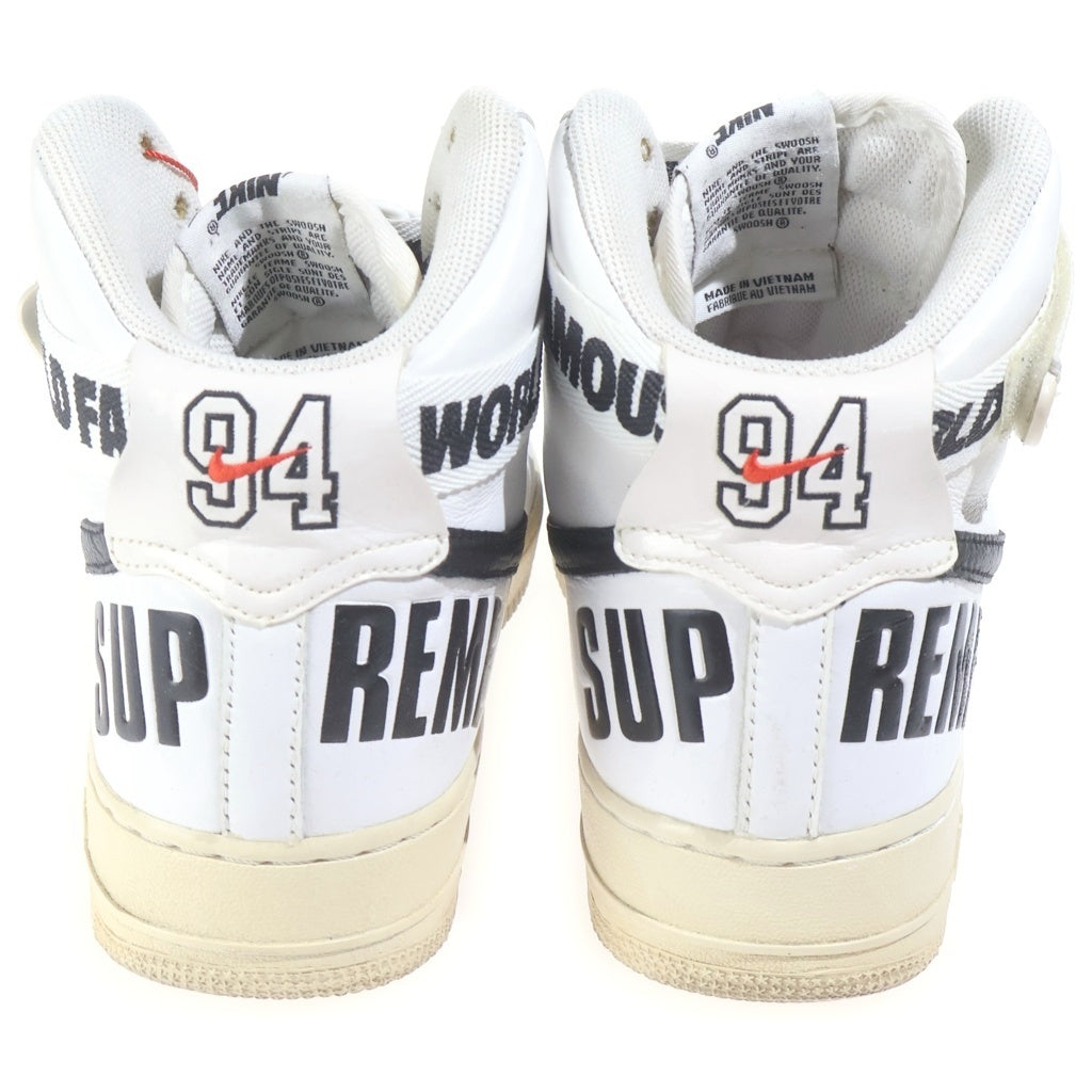 NIKE(ナイキ) 【観賞用 2014年製】 14AW ×SUPREME AIR FORCE 1 HIGH SUPREME SP シュプリーム エアフォース1 ハイカット スニーカー ホワイト US10/28cm 698696-100