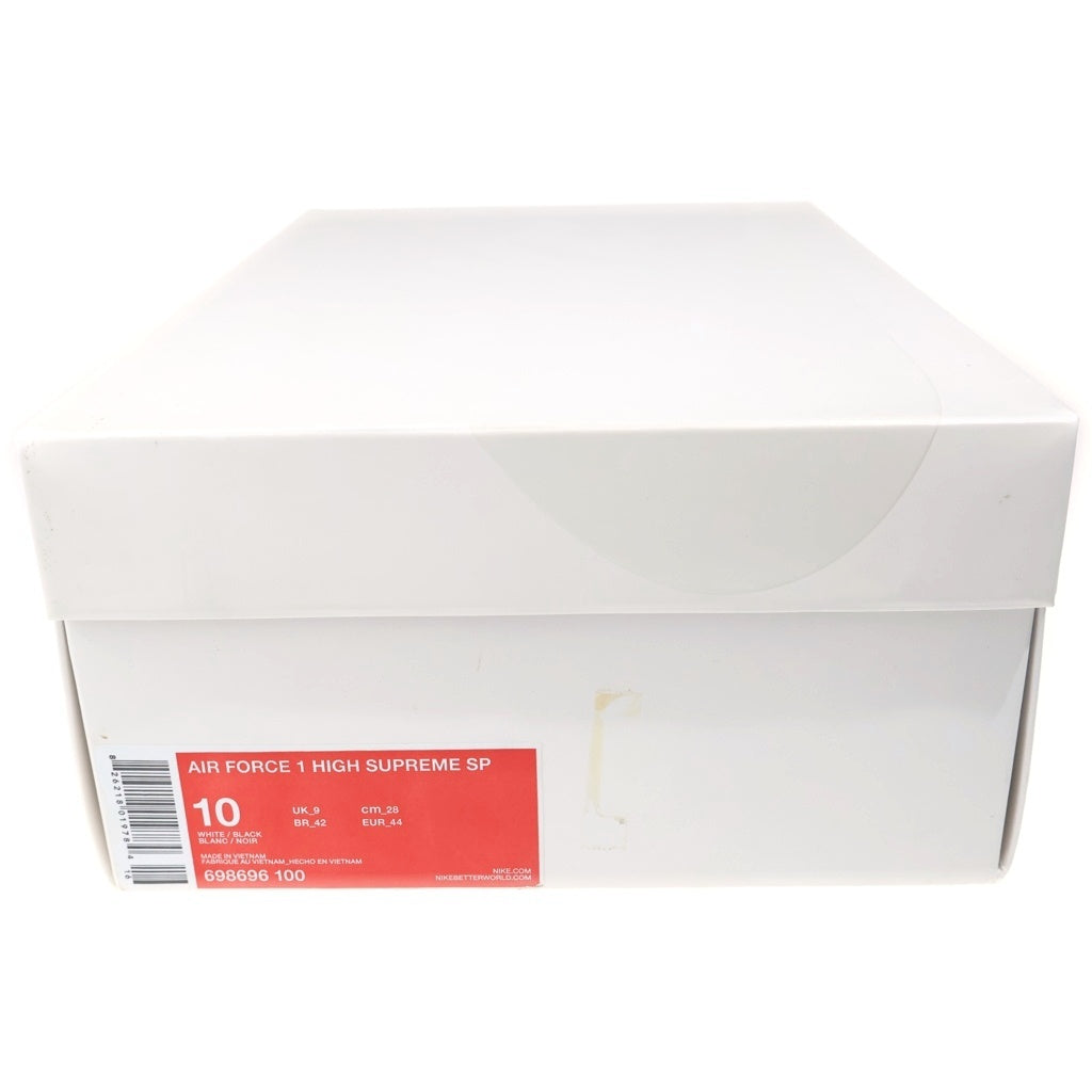 NIKE(ナイキ) 【観賞用 2014年製】 14AW ×SUPREME AIR FORCE 1 HIGH SUPREME SP シュプリーム エアフォース1 ハイカット スニーカー ホワイト US10/28cm 698696-100