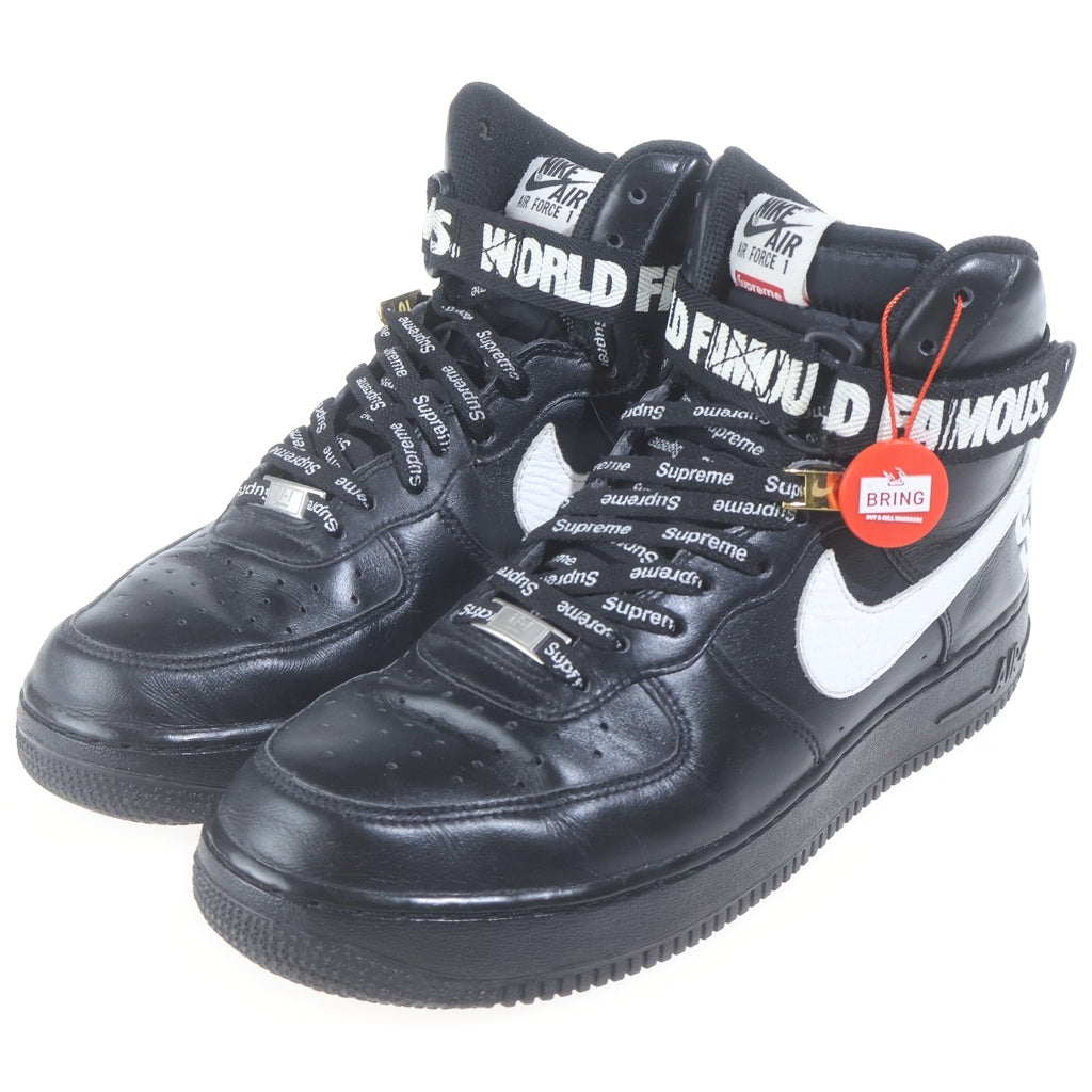 NIKE(ナイキ) 【観賞用 2014年製】 14AW ×シュプリーム AIR FORCE 1 HIGH SUPREME SPECIA エアフォース1 ハイカット スニーカー US10/28cm 698696-010