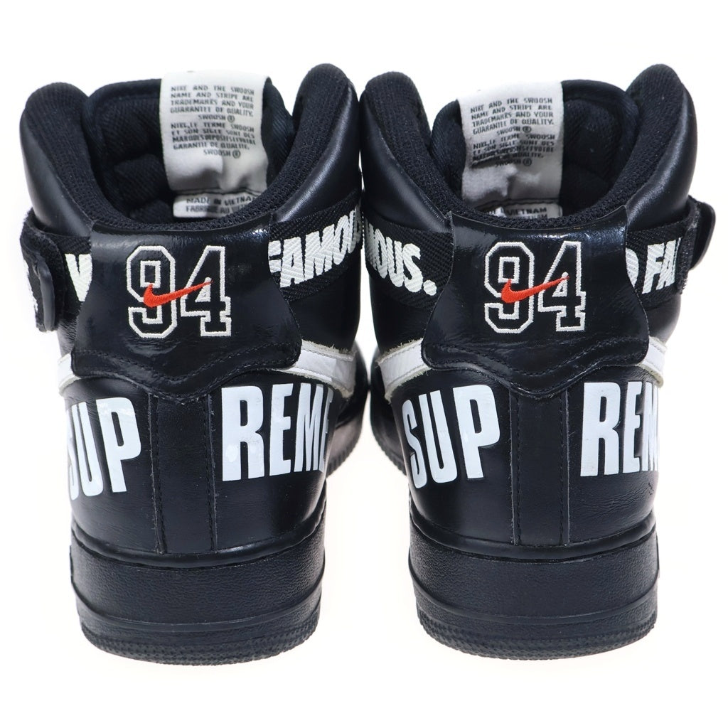 NIKE(ナイキ) 【観賞用 2014年製】 14AW ×SUPREME AIR FORCE 1 HIGH SUPREME SPECIA シュプリーム エアフォース1 シュプリーム ハイカット スニーカー US10/28cm 698696-010