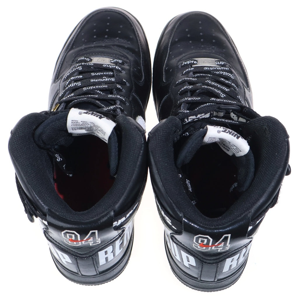 NIKE(ナイキ) 【観賞用 2014年製】 14AW ×SUPREME AIR FORCE 1 HIGH SUPREME SPECIA シュプリーム エアフォース1 シュプリーム ハイカット スニーカー US10/28cm 698696-010