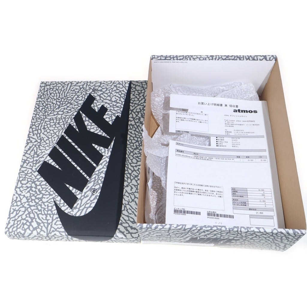 NIKE(ナイキ) AIR JORDAN 1 RETRO HIGH OG WHITE CEMENT ELEPHANT エアジョーダン1 ハイ OG ホワイトセメント サファリ ハイカットスニーカー US11/29cm DZ5485-052