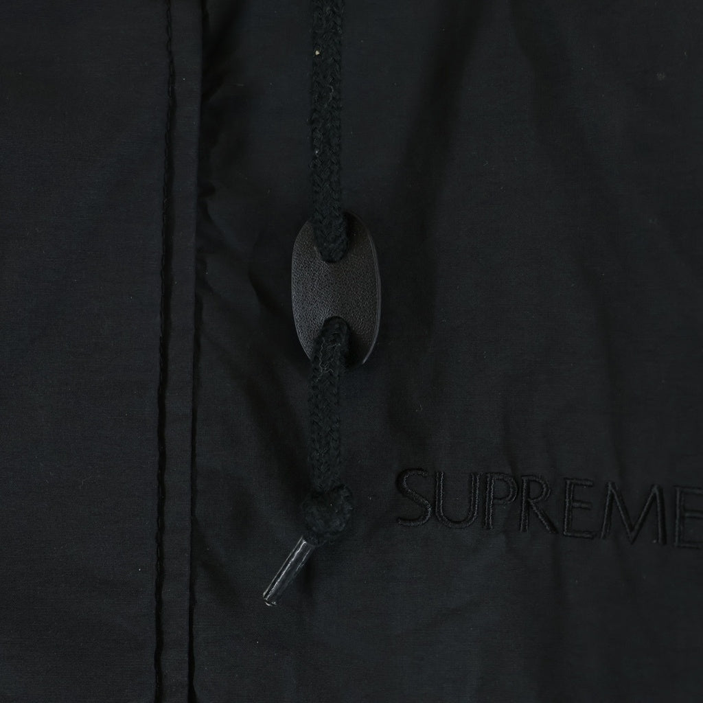 SUPREME(シュプリーム) 21SS Polartec Lined Sideline Parka ポーラテック ラインド サイドライン 裏地ボア フーデッドジャケット ブラック