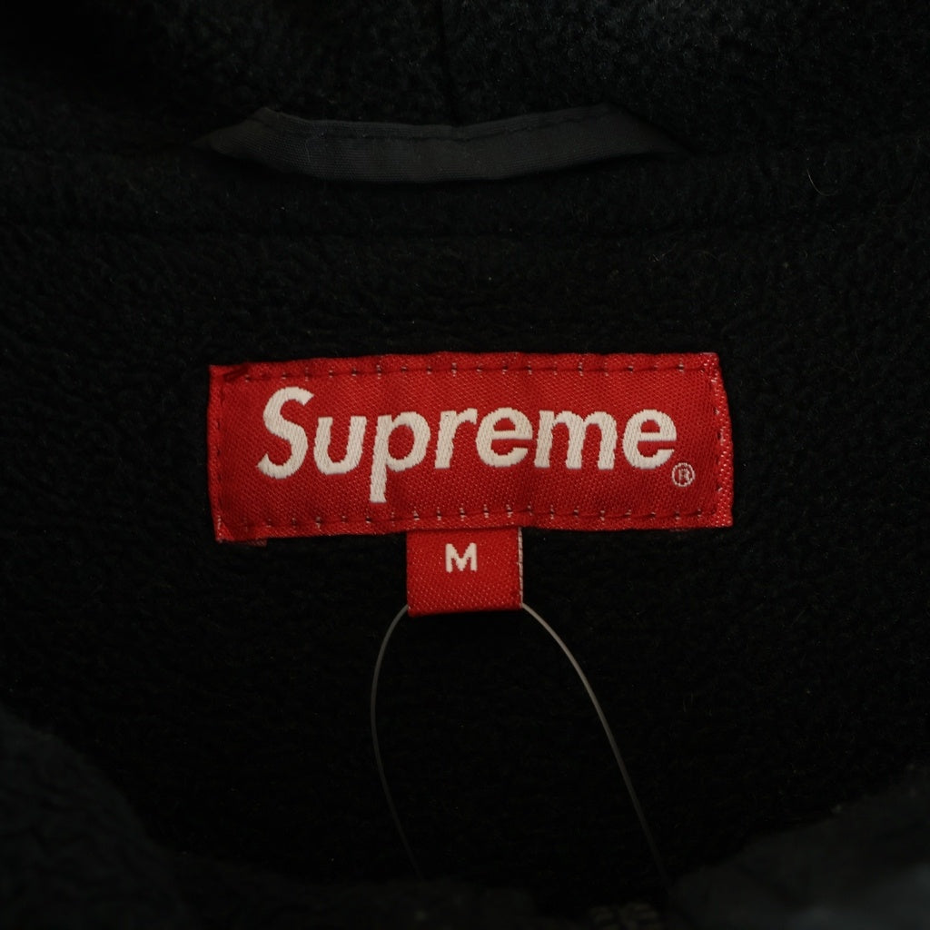 SUPREME(シュプリーム) 21SS Polartec Lined Sideline Parka ポーラテック ラインド サイドライン 裏地ボア フーデッドジャケット ブラック