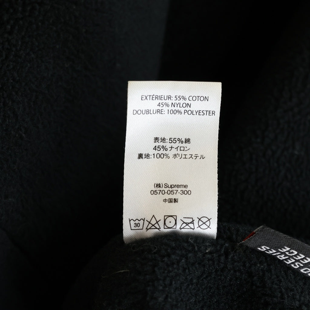 SUPREME(シュプリーム) 21SS Polartec Lined Sideline Parka ポーラテック ラインド サイドライン 裏地ボア フーデッドジャケット ブラック