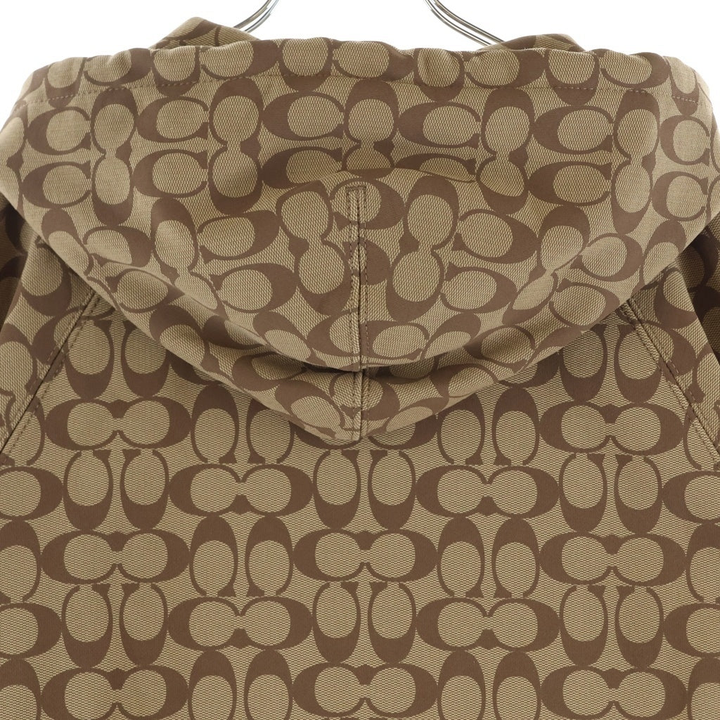 COACH(コーチ) シグネチャー フロントロゴエンブロイダリー ジップアップ スウェットパーカー ブラウン 233092