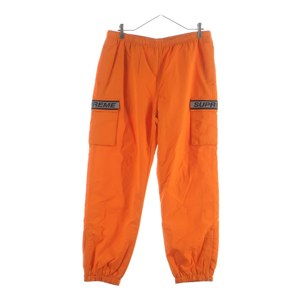SUPREME(シュプリーム) 18SS Reflective Taping Cargo Pant リフレクティブ テーピング ナイロン カーゴパンツ オレンジ