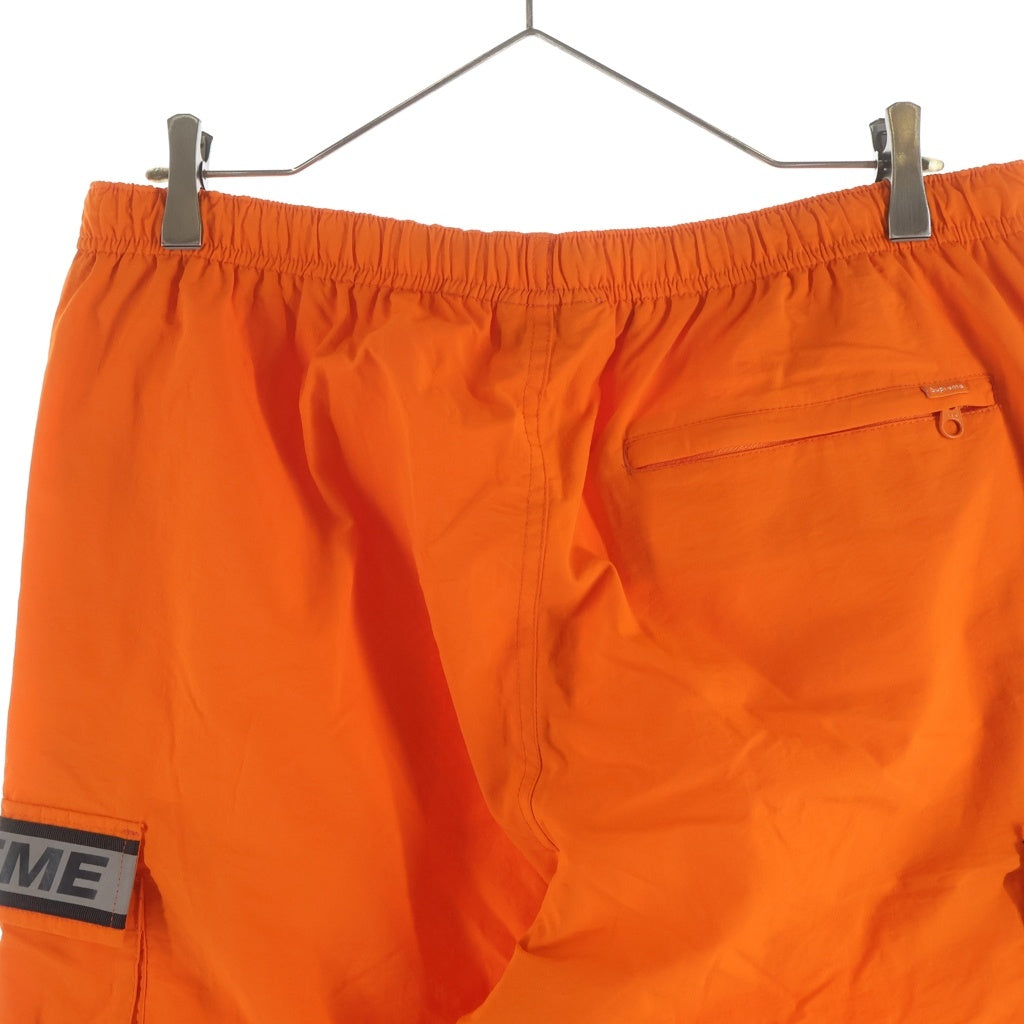 SUPREME(シュプリーム) 18SS Reflective Taping Cargo Pant リフレクティブ テーピング ナイロン カーゴパンツ オレンジ