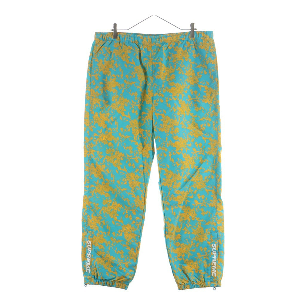 SUPREME(シュプリーム) 20SS Warm Up Pant Teal Floral ウォームアップ フローラル柄 ナイロンパンツ ブルー/イエロー