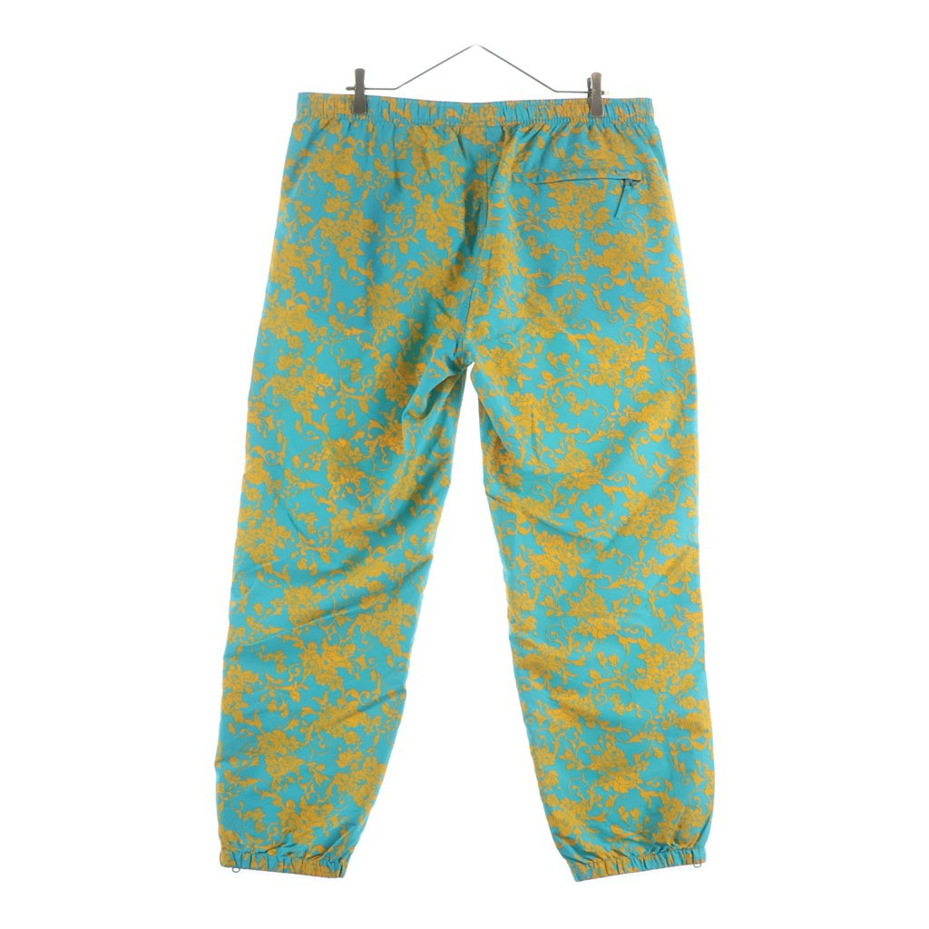 SUPREME(シュプリーム) 20SS Warm Up Pant Teal Floral ウォームアップ フローラル柄 ナイロンパンツ ブルー/イエロー