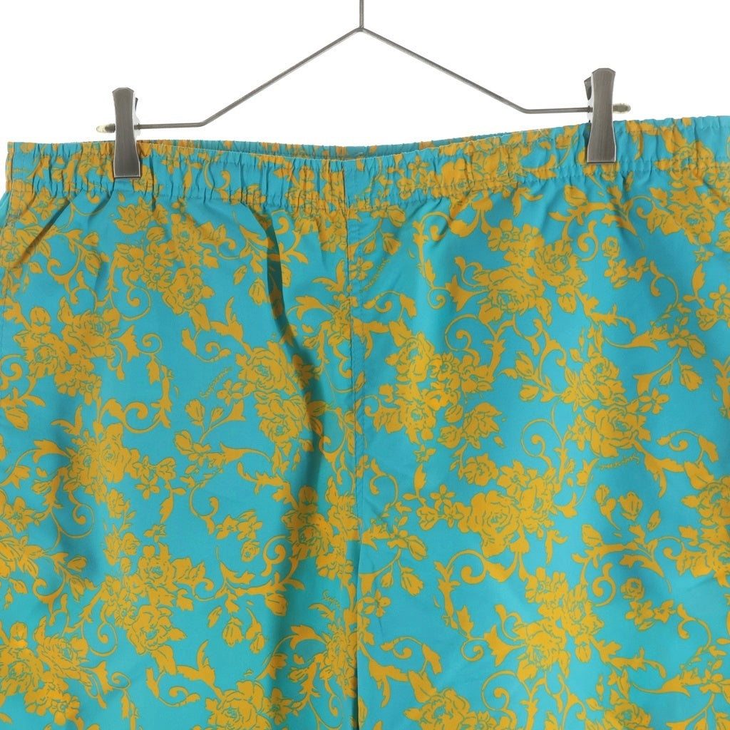 SUPREME(シュプリーム) 20SS Warm Up Pant Teal Floral ウォームアップ フローラル柄 ナイロンパンツ ブルー/イエロー