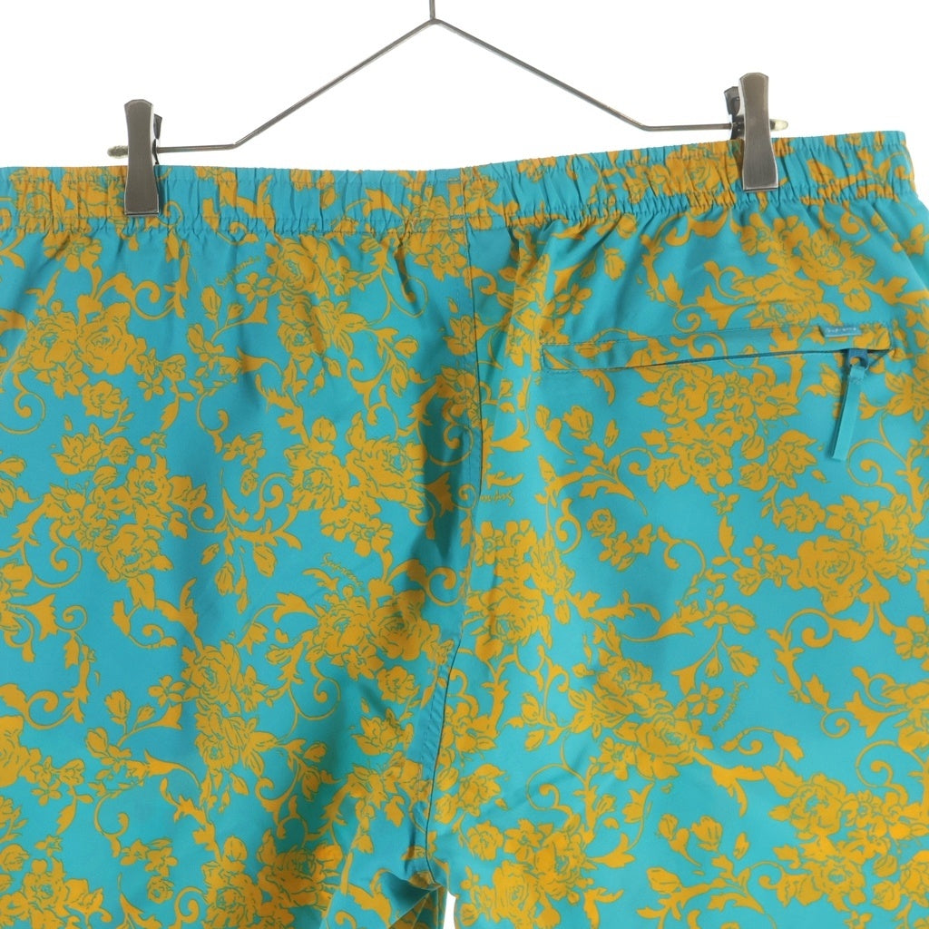 SUPREME(シュプリーム) 20SS Warm Up Pant Teal Floral ウォームアップ フローラル柄 ナイロンパンツ ブルー/イエロー