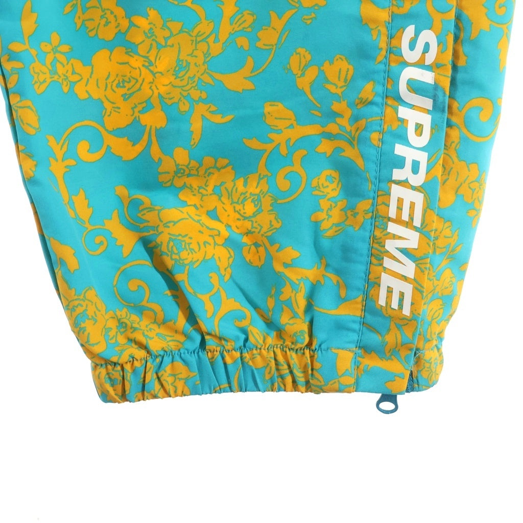 SUPREME(シュプリーム) 20SS Warm Up Pant Teal Floral ウォームアップ フローラル柄 ナイロンパンツ ブルー/イエロー