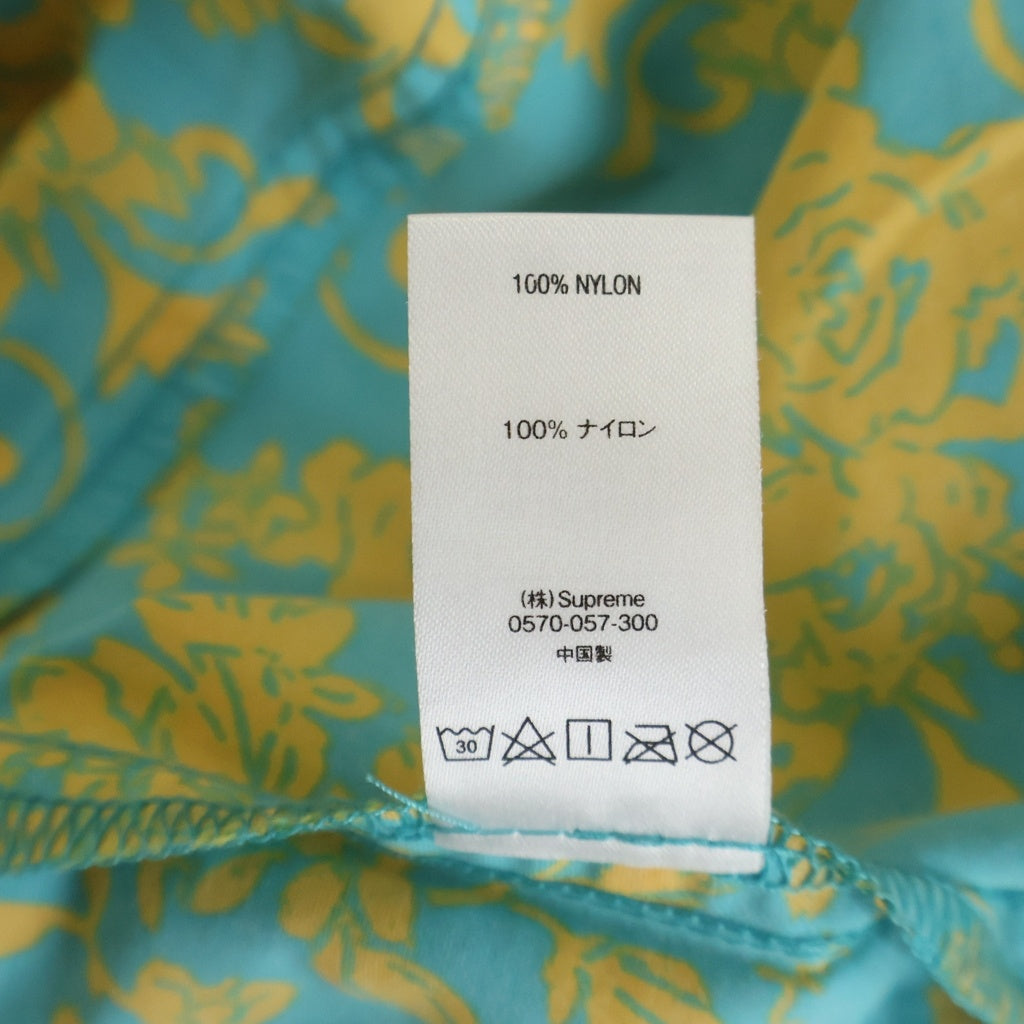 SUPREME(シュプリーム) 20SS Warm Up Pant Teal Floral ウォームアップ フローラル柄 ナイロンパンツ ブルー/イエロー