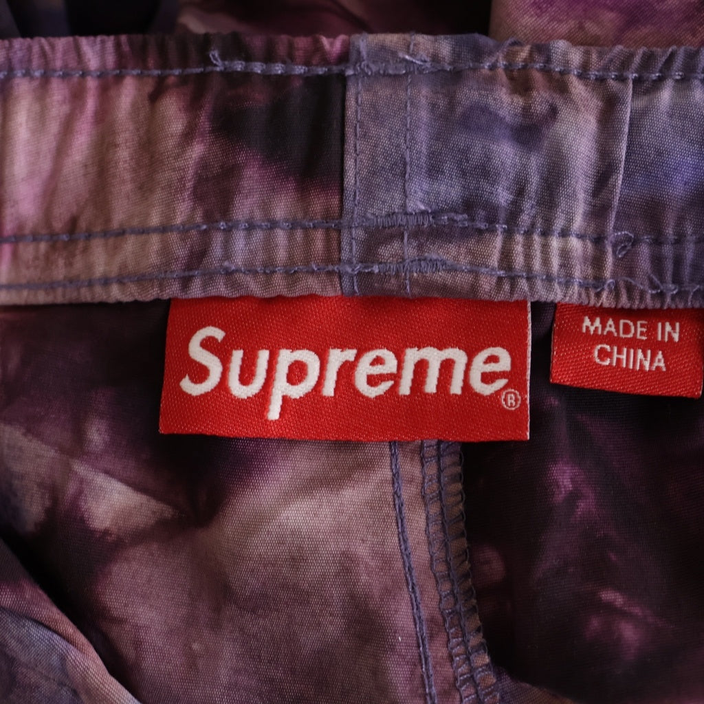 SUPREME(シュプリーム) 22SS Multicolor Warm Up Pant 総柄 マルチカラー ウォームアップ ナイロンパンツ パープル