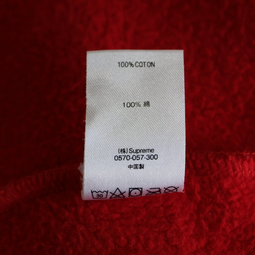 SUPREME(シュプリーム) 18AW Paneled Hooded Sweatshirt パネルド ロゴデザイン フーデッド スウェットパーカー レッド