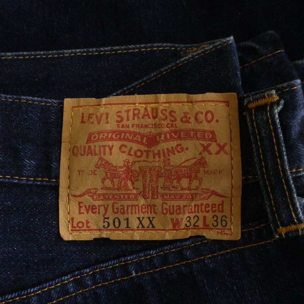 Levi's(リーバイス) 90S VINTAGE 501XX 復刻 バレンシア製 BIG E 隠しリベット ボタン裏555 ヴィンテージ ジップフライ デニムパンツ インディゴ 501 0003