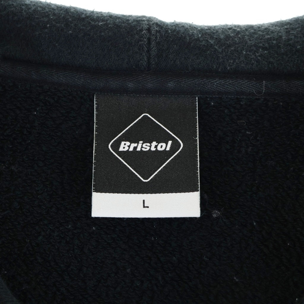 F.C.R.B./F.C.Real Bristol/FCRB(エフシーアールビー/エフシーレアルブリストル) 17AW BIG LOGO ZIP UP HOODY ビックロゴ フーディー ジップアップパーカー ブラック FCRB-178061