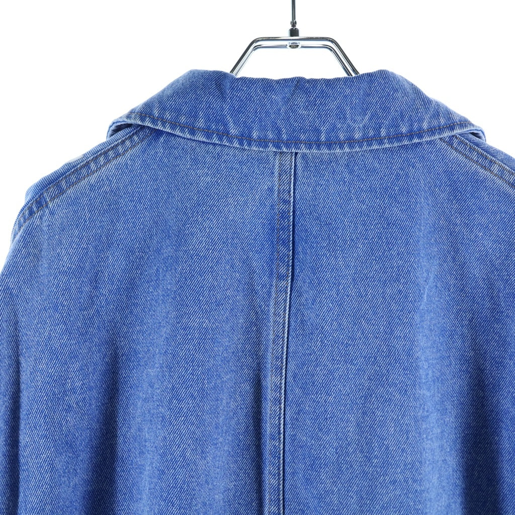 MARNI(マルニ) 25SS BLEACHED COATED ORGANIC DENIM COBALT JACKET ブリーチデニムカバーオールジャケット インディゴブルー GUJU0012S0