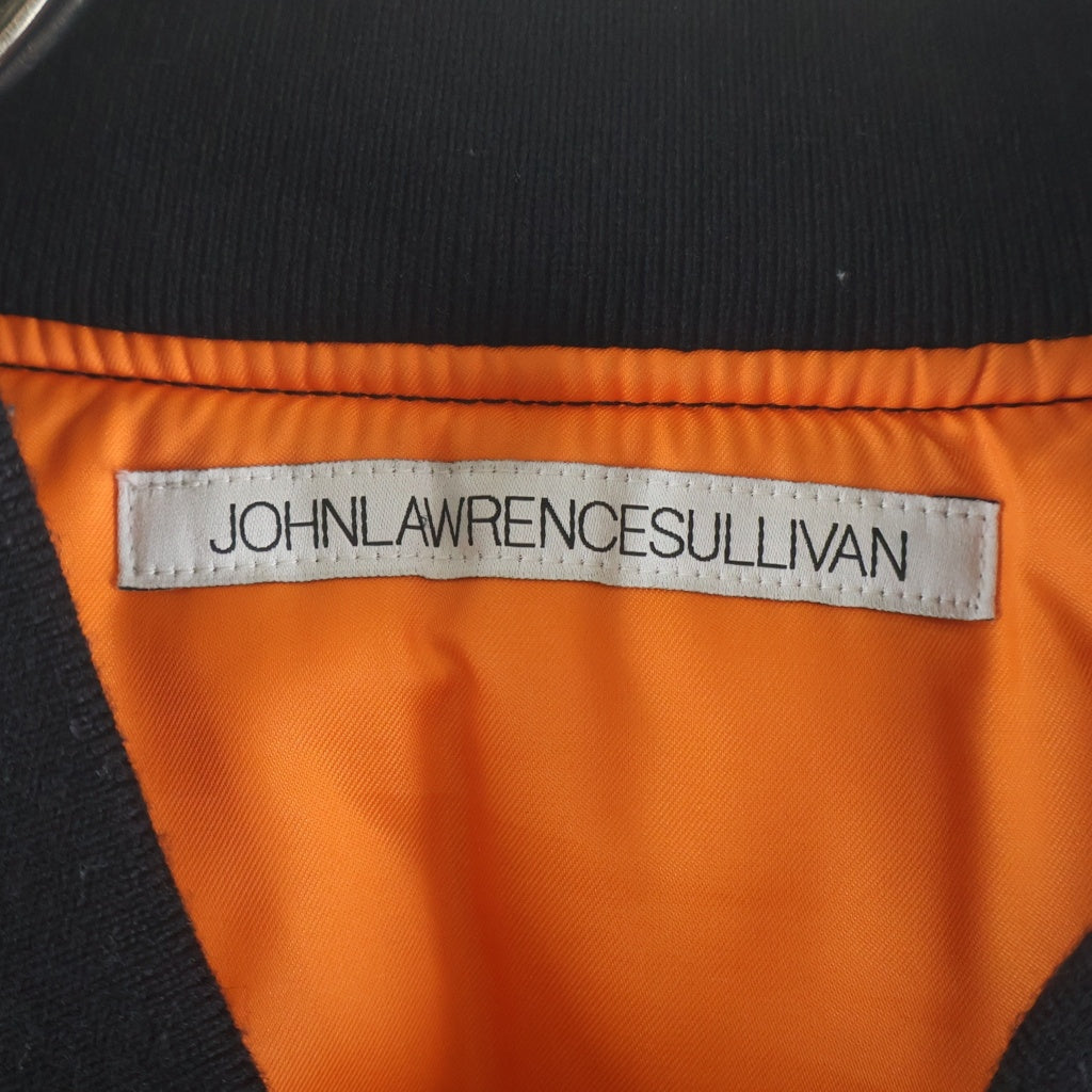 JOHN LAWRENCE SULLIVAN(ジョンローレンスサリバン) 25AW NYLON MASSIVE ROUNDED SLEEVE BOMBER JACKET ナイロン マッシヴ ラウンド スリーブ ボンバージャケット ブラック