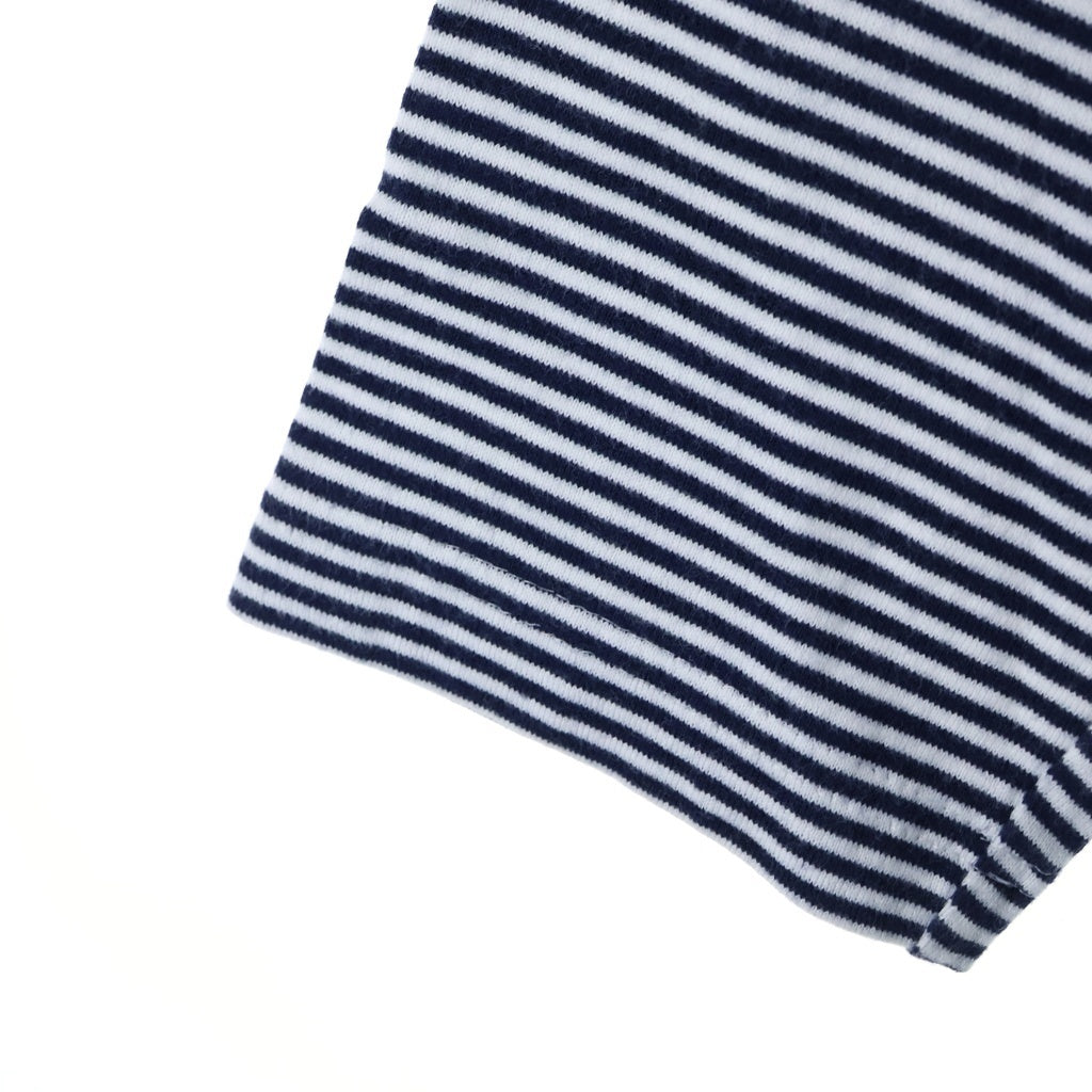 NUMBER (N)INE(ナンバーナイン) 宮下期 ボーダー ロングスリーブ クルーネック 長袖Tシャツ カットソー ブラック/ホワイト