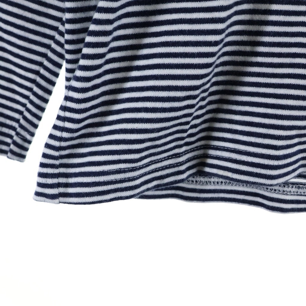 NUMBER (N)INE(ナンバーナイン) 宮下期 ボーダー ロングスリーブ クルーネック 長袖Tシャツ カットソー ブラック/ホワイト
