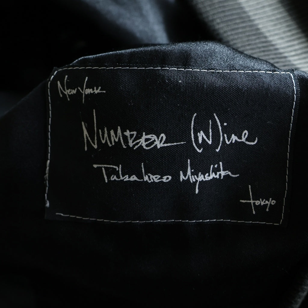 NUMBER (N)INE(ナンバーナイン) 04SS DREAM期 Silk Souvenir Jacket シルク スーベニアジャケット ブラック