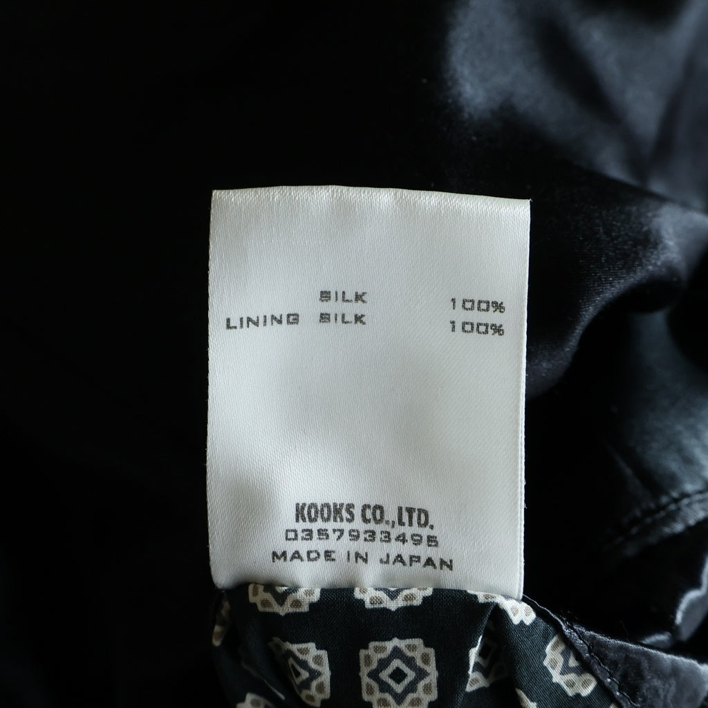 NUMBER (N)INE(ナンバーナイン) 04SS DREAM期 Silk Souvenir Jacket シルク スーベニアジャケット ブラック