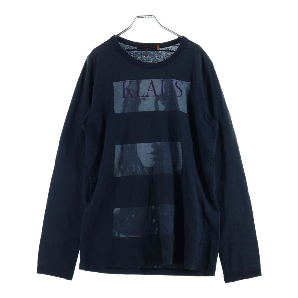 UNDERCOVER(アンダーカバー) 06SS T期 Klaus L/S Tee クラッシュ 再構築 ロングスリーブ 長袖Tシャツ カットソー ブラック 6S246-CS8