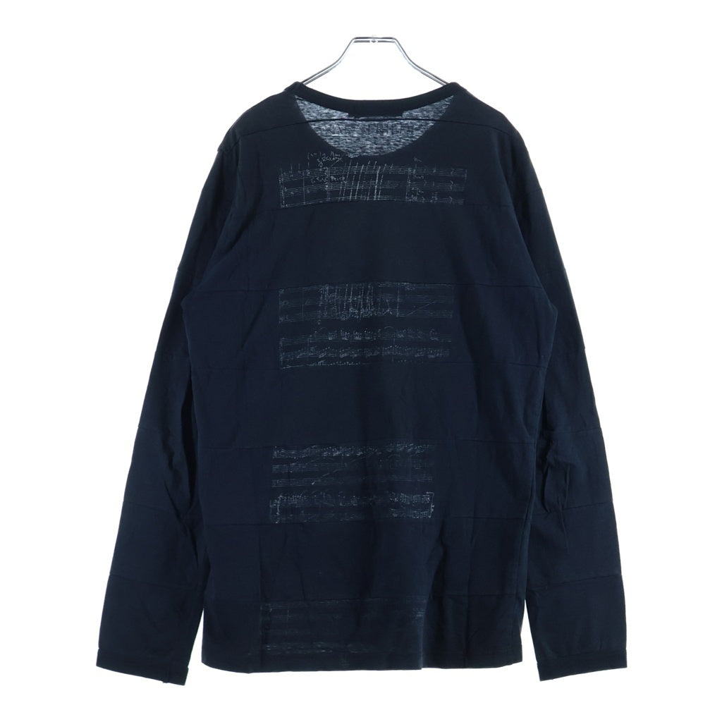UNDERCOVER(アンダーカバー) 06SS T期 Klaus L/S Tee クラッシュ 再構築 ロングスリーブ 長袖Tシャツ カットソー ブラック 6S246-CS8