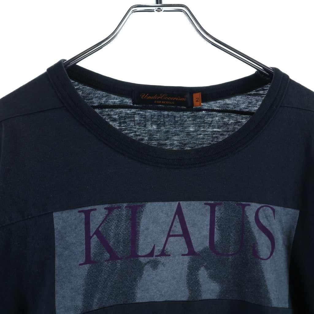 UNDERCOVER(アンダーカバー) 06SS T期 Klaus L/S Tee クラッシュ 再構築 ロングスリーブ 長袖Tシャツ カットソー ブラック 6S246-CS8