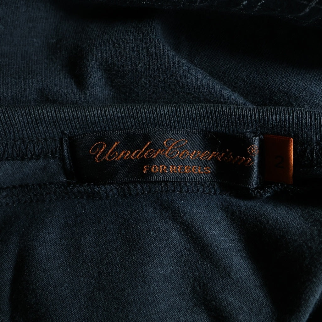 UNDERCOVER(アンダーカバー) 06SS T期 Klaus L/S Tee クラッシュ 再構築 ロングスリーブ 長袖Tシャツ カットソー ブラック 6S246-CS8