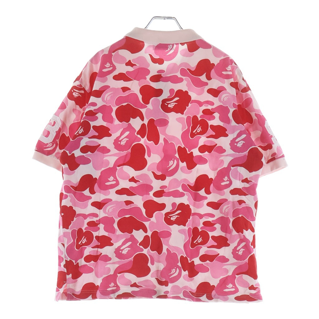 A BATHING APE(アベイシングエイプ) ABC CAMO LARGE APE HEAD POLO
