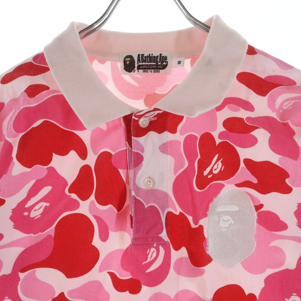 A BATHING APE(アベイシングエイプ) ABC CAMO LARGE APE HEAD POLO