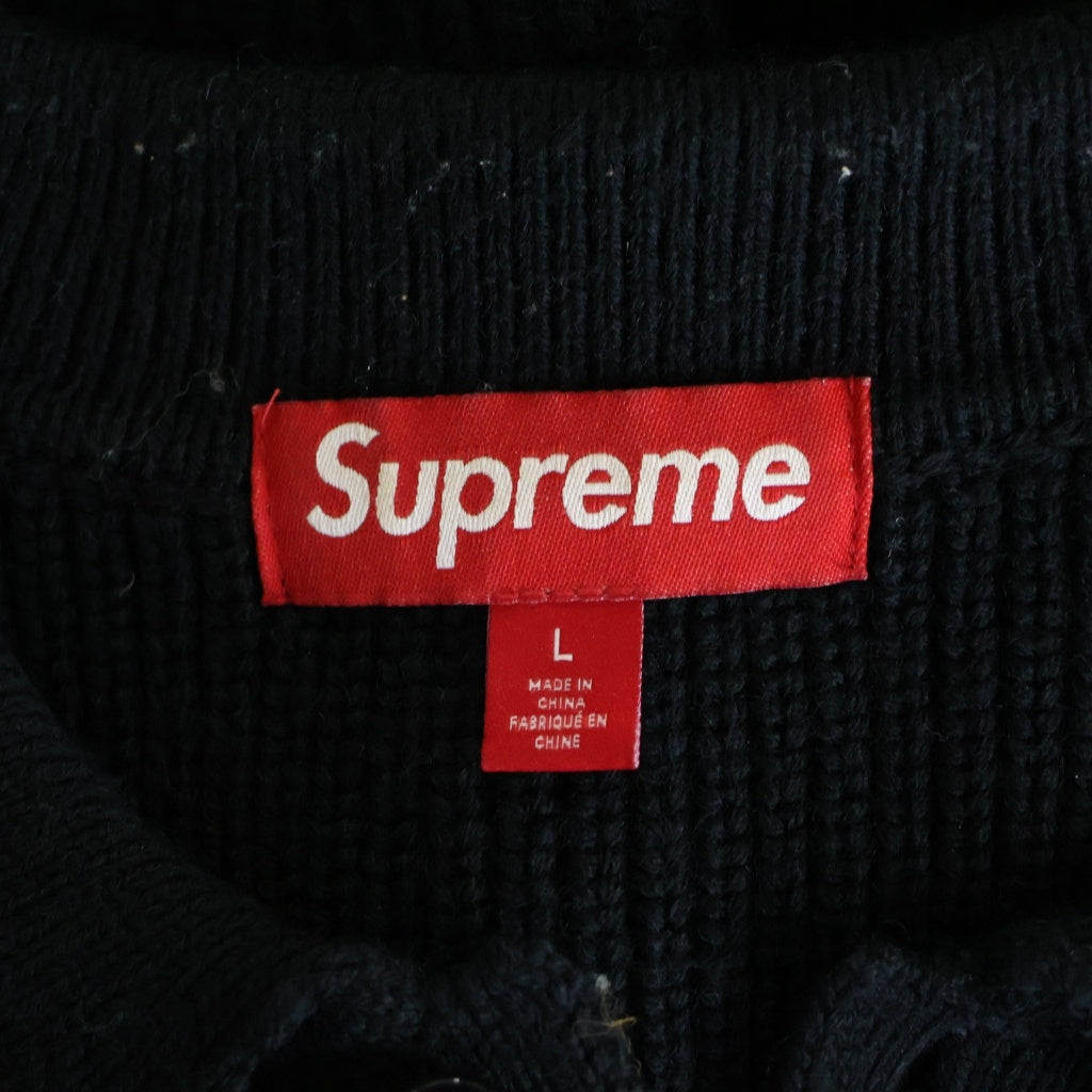 SUPREME(シュプリーム) 25AW Small Box Logo Polo Sweater スモールボックスロゴ ポロニット セーター ブラック