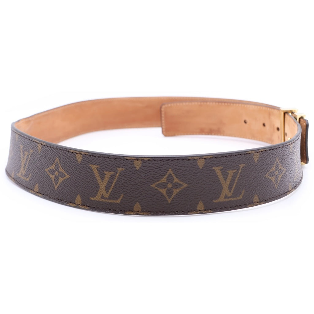LOUIS VUITTON(ルイヴィトン) Ceinture LV Initiales M9608 サンチュール イニシアル モノグラム レザーベルト ブラウン