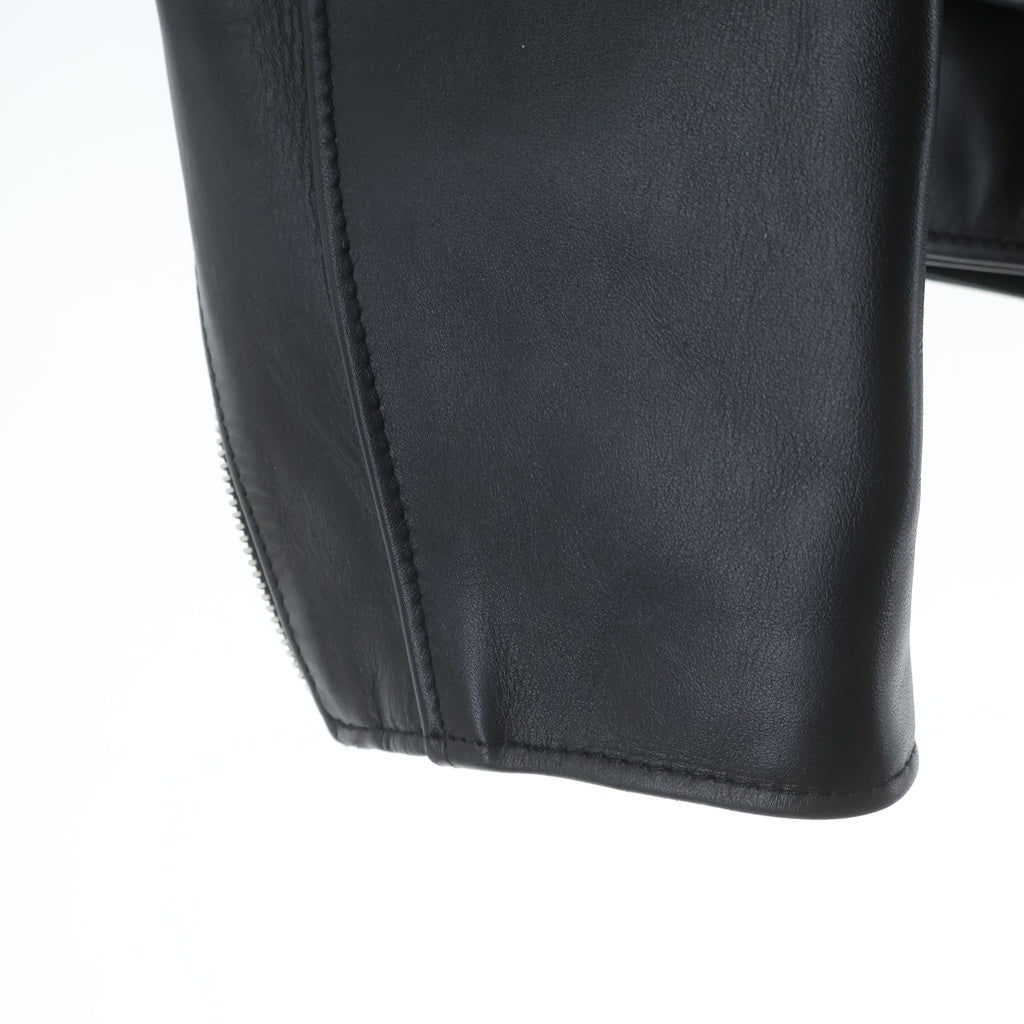 SCHOTT(ショット) 618 RIDERS カウレザー ジップアップ ダブルレザージャケット ブラック 7823950097