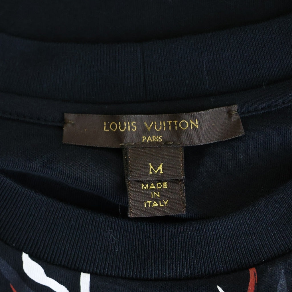 LOUIS VUITTON(ルイヴィトン) 17SS TRUNK&BAGS トランクアンドバックス フロントプリント半袖Tシャツ カットソー ブラック RW171B AXQ FBTS2