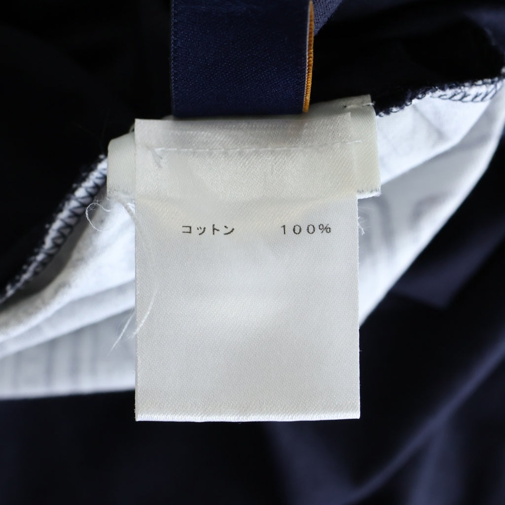 LOUIS VUITTON(ルイヴィトン) 18AW 総柄 コットン クルーネック半袖Tシャツ ネイビー/ホワイト HFY01WFMB