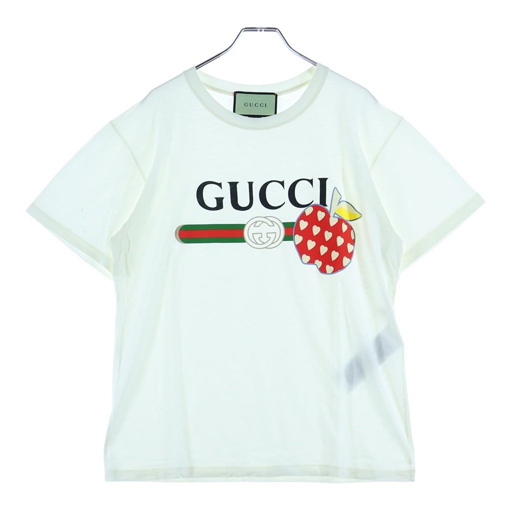 GUCCI(グッチ) フロントロゴプリント 半袖Tシャツ カットソー ホワイト 548334 XJDNC