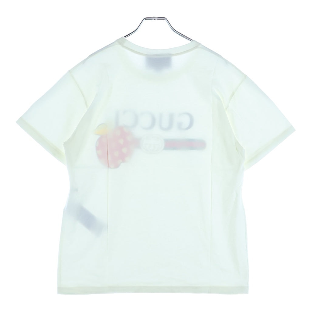 GUCCI(グッチ) フロントロゴプリント 半袖Tシャツ カットソー ホワイト 548334 XJDNC